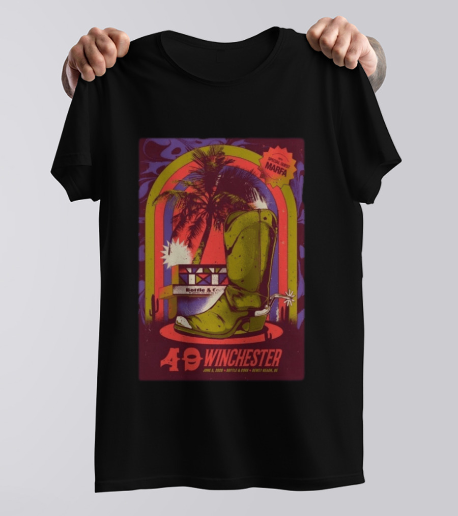 49 Winchester June 5 2026 Bottle & Cork Dewey Beach DE Special Guest Marfa T-Shirt