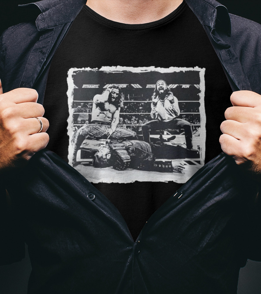 AEW Dynamite Young Bucks Adam Cole Wrestling Ring Pose T-Shirt