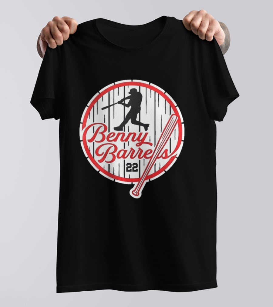 Benny Barrels New York Yankees 22 Baseball T-Shirt