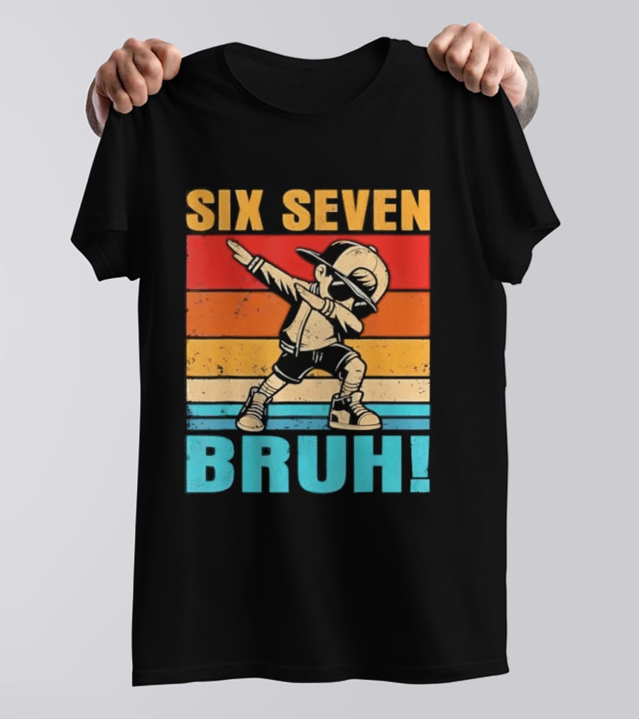 Six Seven Birthday Dab Bruh Kid T-Shirt