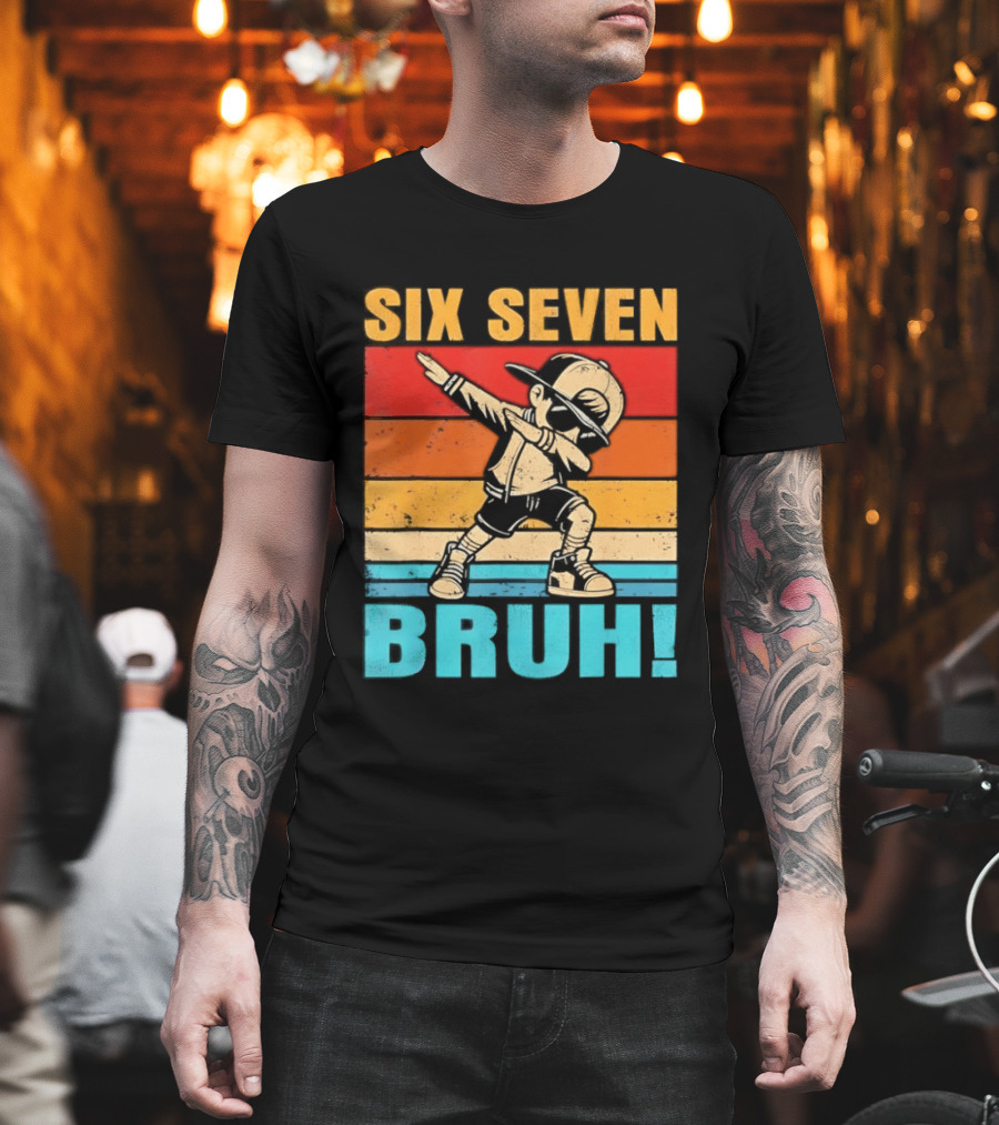 Six Seven Birthday Dab Bruh Kid T-Shirt