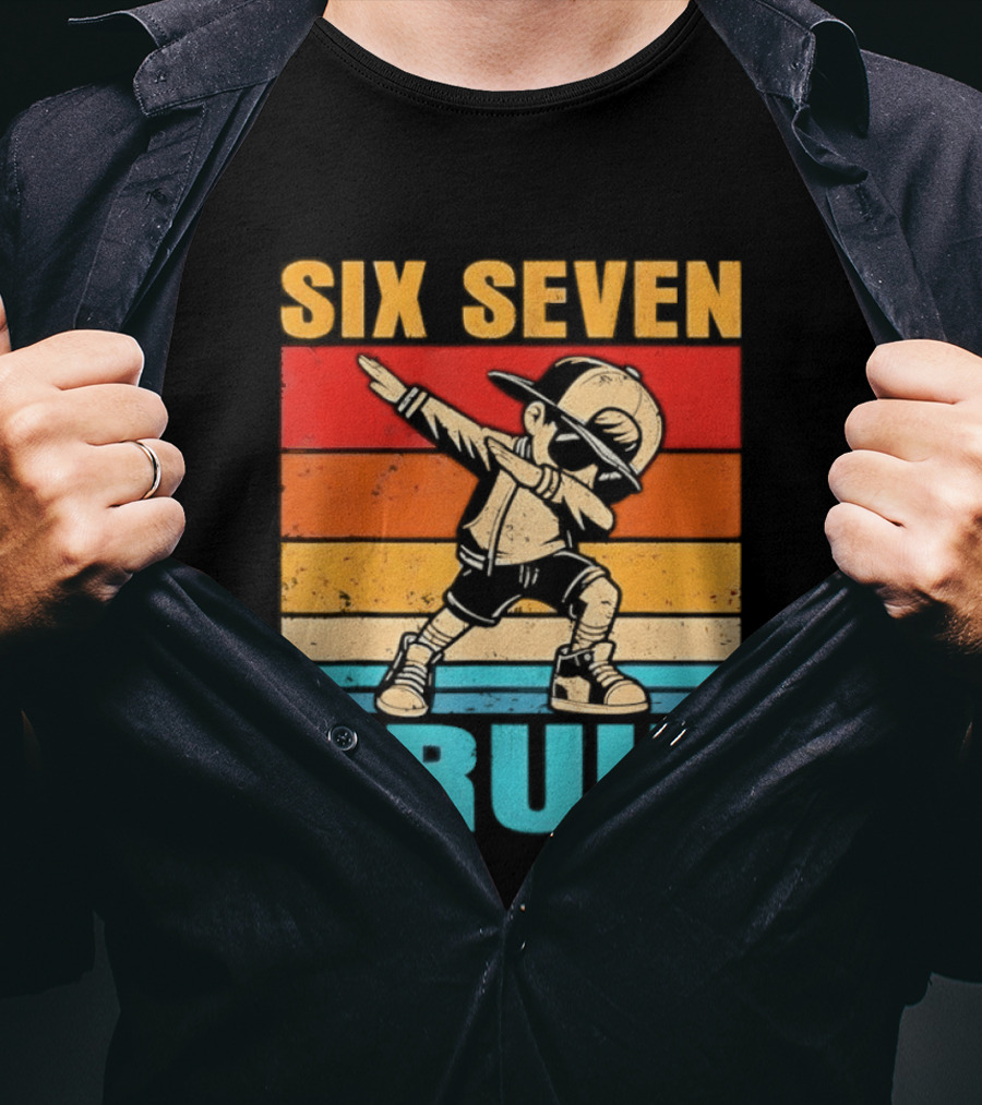 Six Seven Birthday Dab Bruh Kid T-Shirt