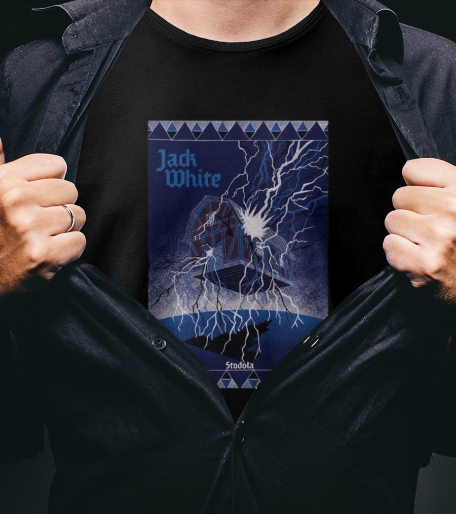 Jack White Warszawa Stodoła 1.06.2026 Lightning Barn T-Shirt