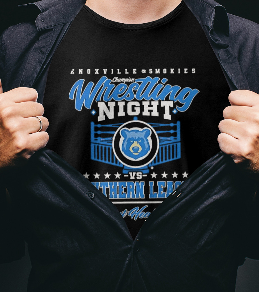 Knoxville Smokies Wrestling Night Vs Southern League Covenant Health Park T-Shirt