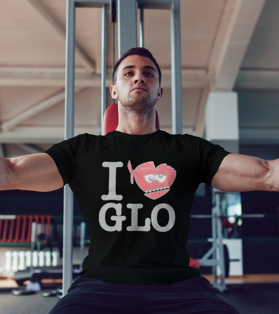 I Love Glo Heart Bandana Glo Gang T-Shirt