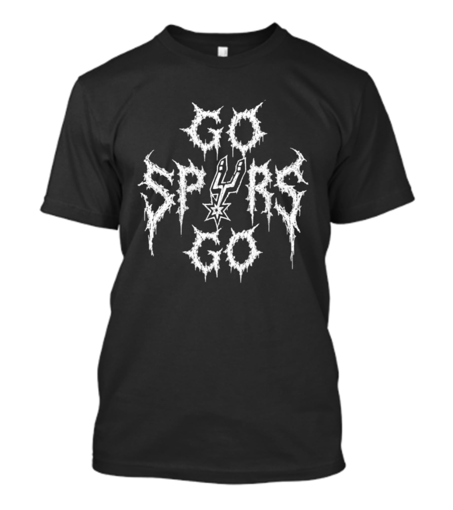 Go Spurs Go San Antonio Spurs Metal Black Basketball NBA 2026 T-Shirt