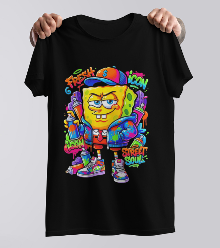 Sponge Bob Square Pants Fresh Icon Street Soul T-Shirt
