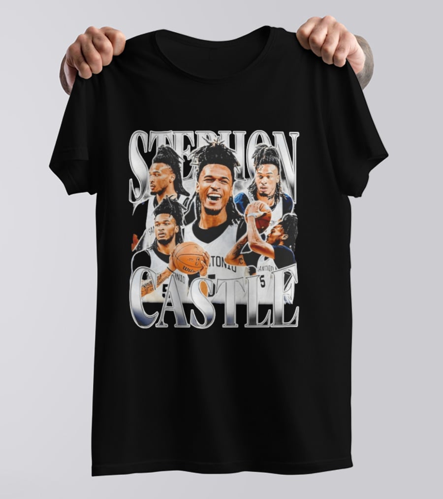 Stephon Castle San Antonio Spurs Basketball Wemby Game Day T-Shirt