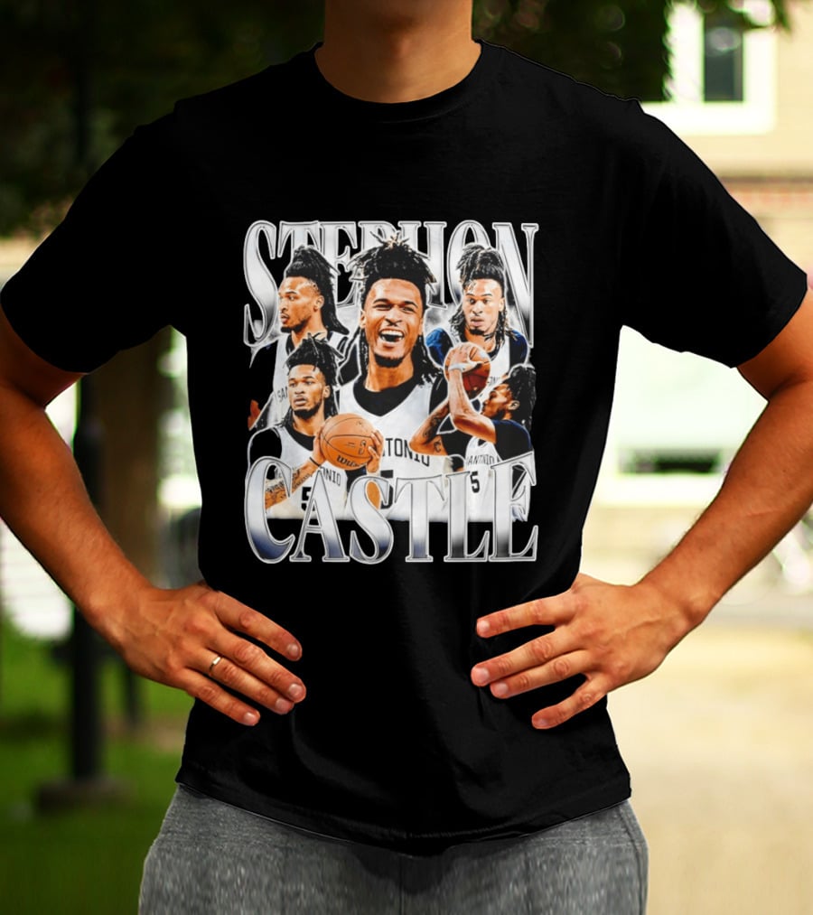 Stephon Castle San Antonio Spurs Basketball Wemby Game Day T-Shirt