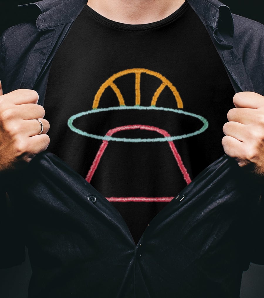 UFO Alien Basketball San Antonio Spurs Texas NBA 2026 Wemby T-Shirt