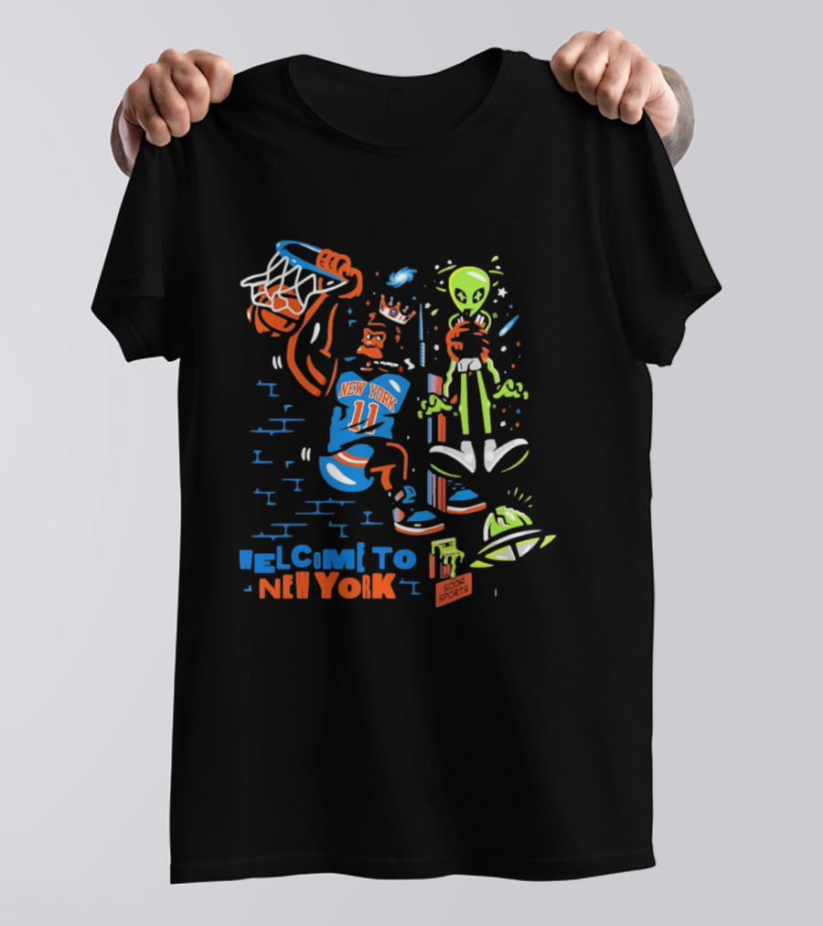 Welcome To New York NY Knicks Vs Spurs Soda Sports T-Shirt