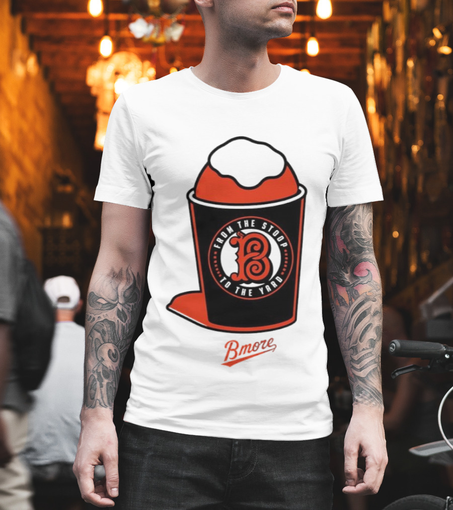 Baltimore Orioles From The Stoop To The Yard Bmore SnoCone T-Shirt