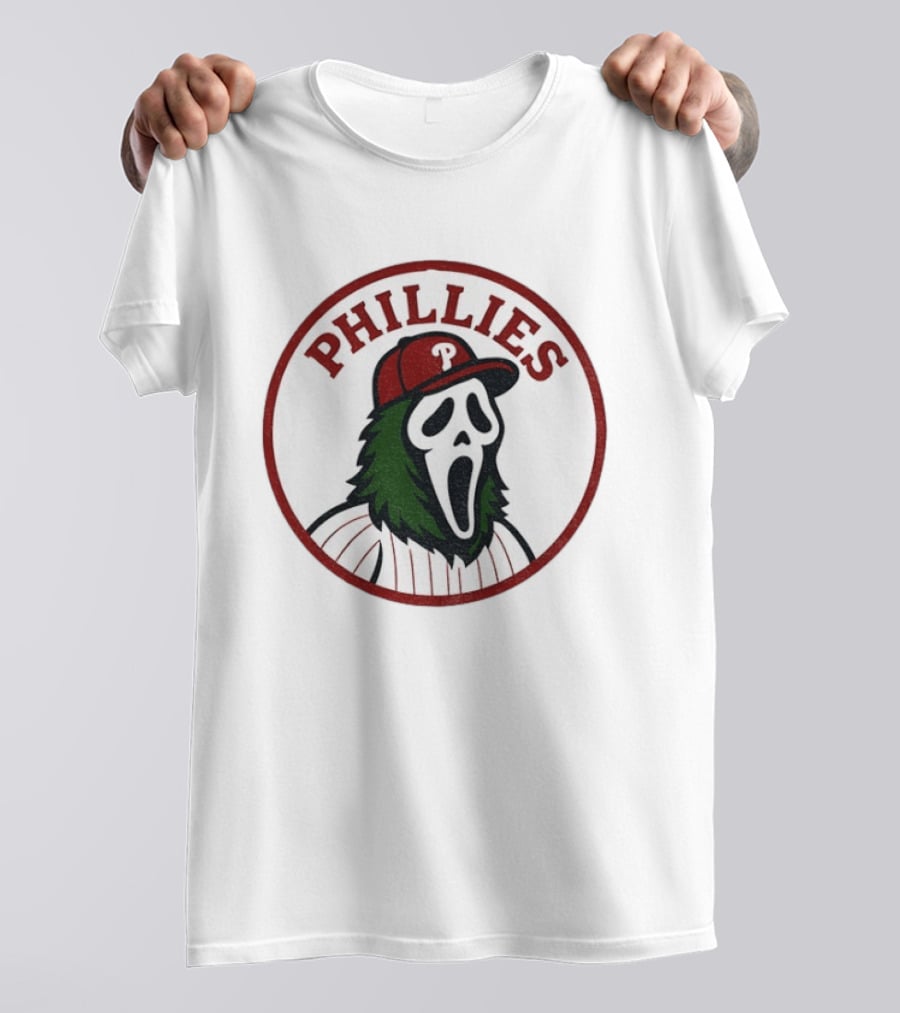 Phillies Ghostface MLB Baseball 2025 T-Shirt