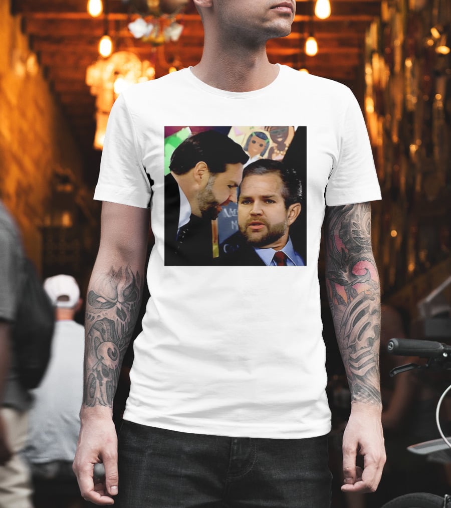 JD Vance And Jerry Falwell Jr Whispering In The American T-Shirt
