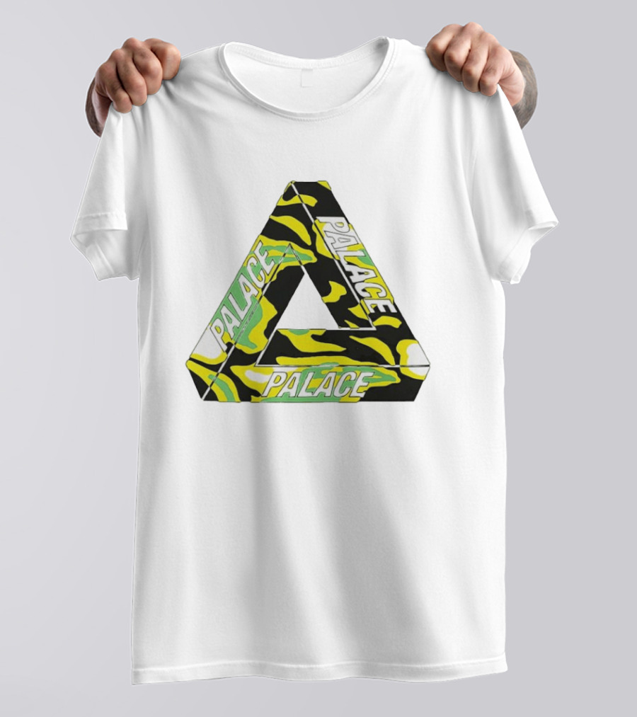 Palace Skateboards Tri Ferg Black Yellow Green Camo T-Shirt