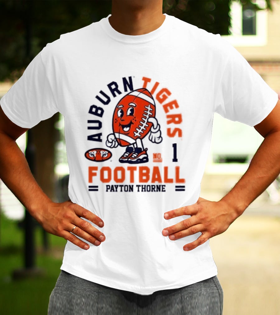 Auburn Tigers Football Payton Thorne Number 1 T-Shirt