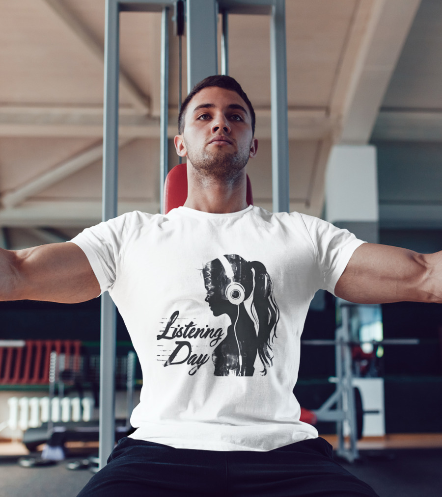 Listening Day Headphones Audio Music Concert T-Shirt