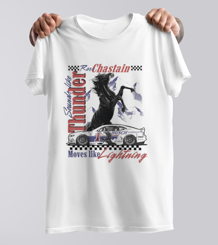 Ross Chastain Thunder Lightning Trackhouse Racing NASCAR T-Shirt