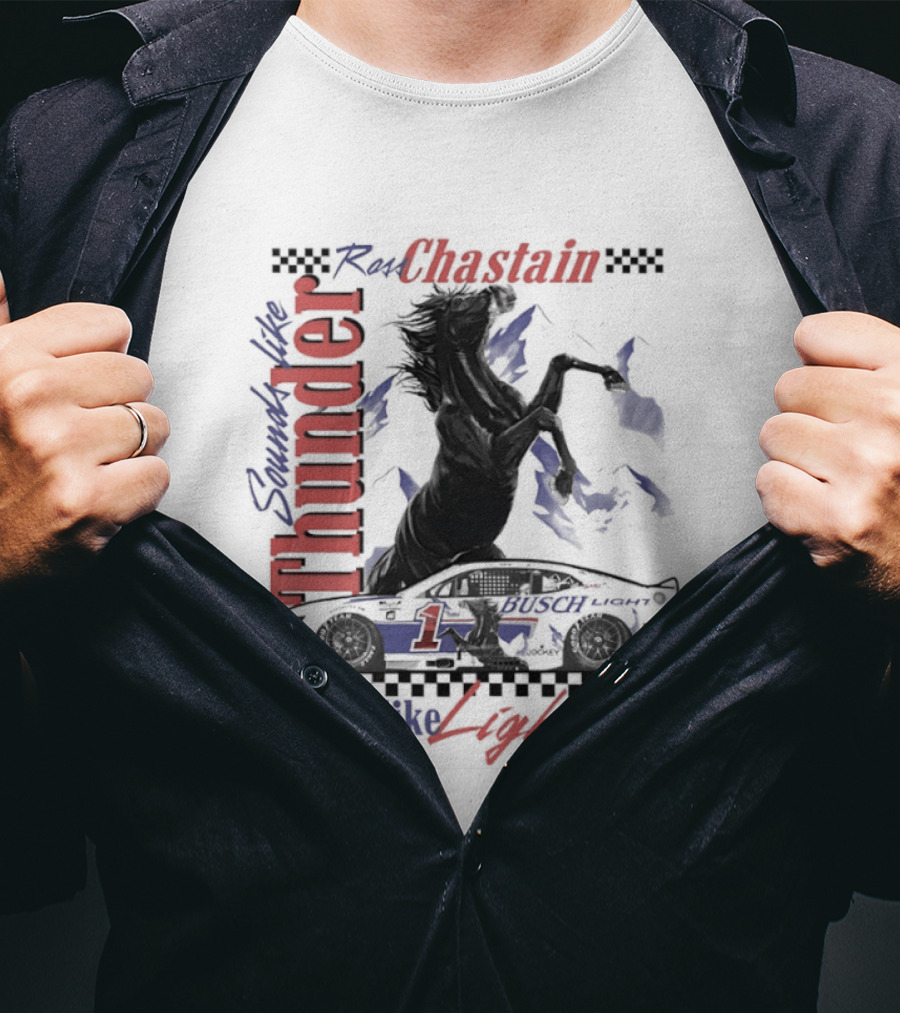Ross Chastain Thunder Lightning Trackhouse Racing NASCAR T-Shirt
