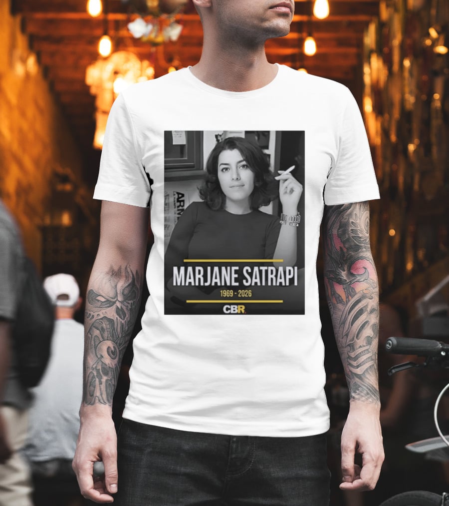Marjane Satrapi 1969 2026 CBR Memorial T-Shirt
