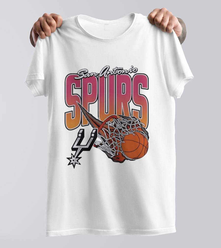 San Antonio Spurs Teal Basketball Explosion T-Shirt