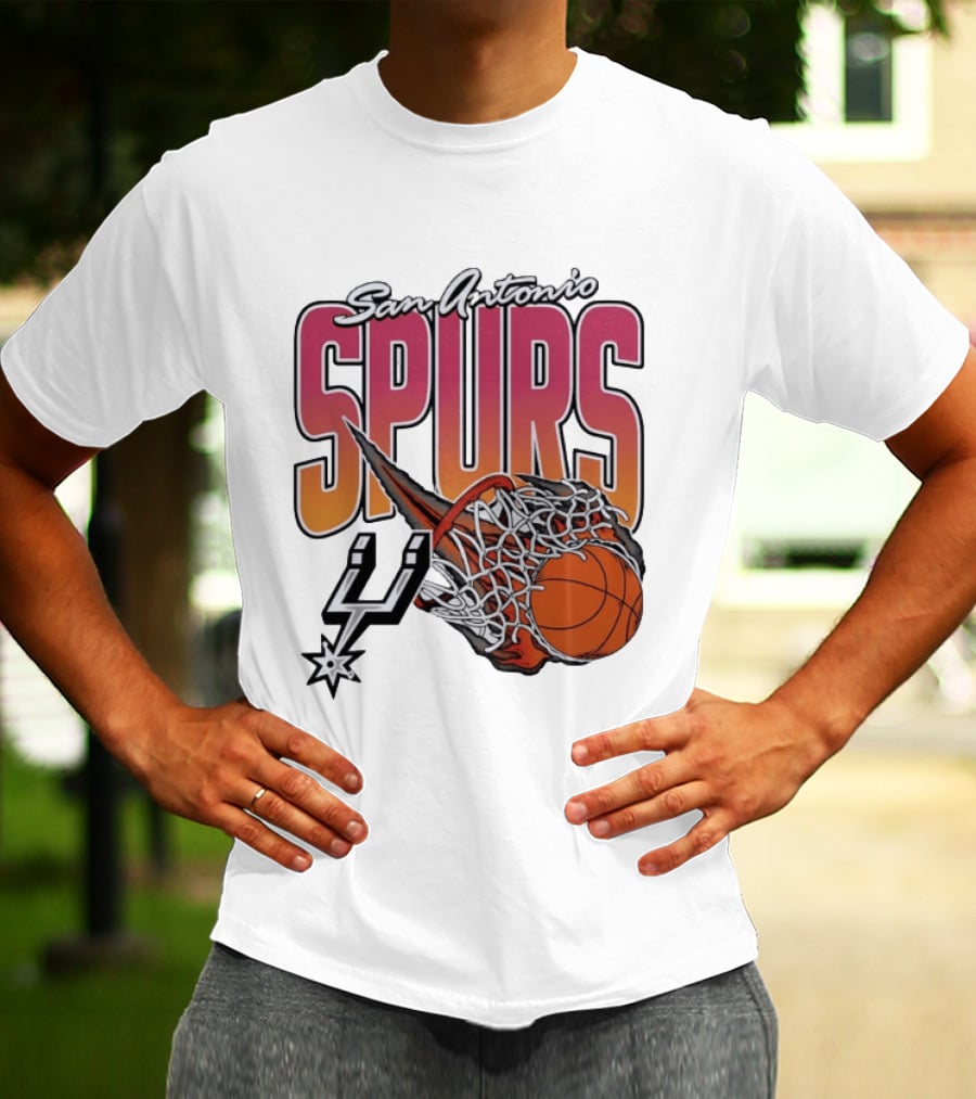 San Antonio Spurs Teal Basketball Explosion T-Shirt