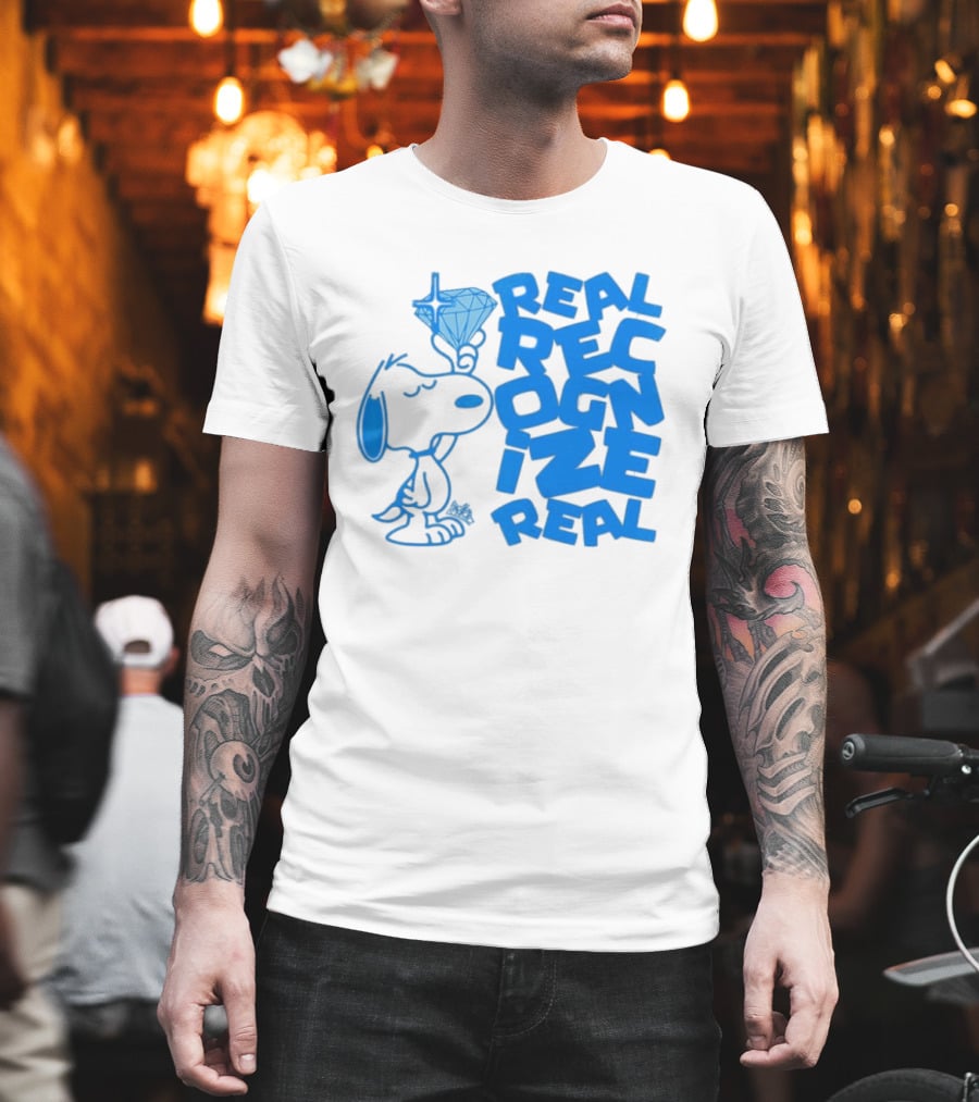 Snoopy Peanuts Real Recognize Real Diamond T-Shirt