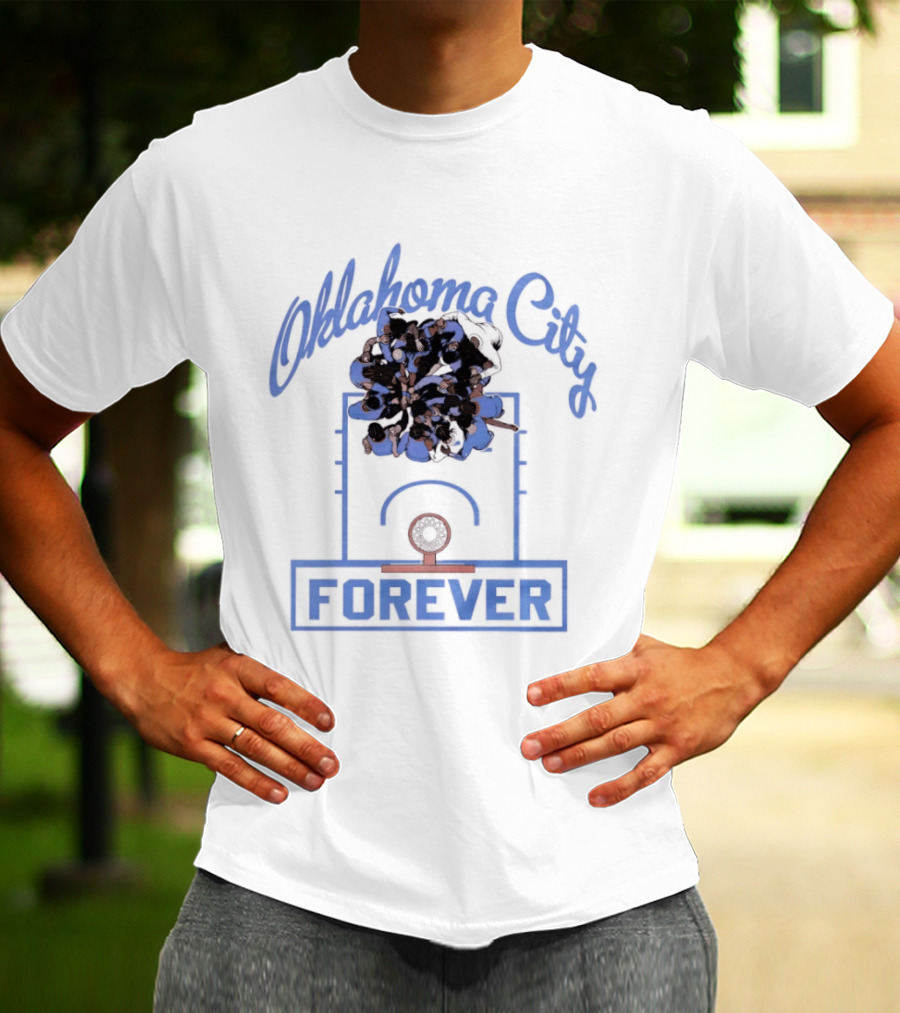 Oklahoma City Thunder Basketball Team Forever Player Huddle T-Shirt