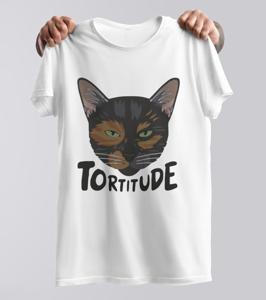 Tortitude Tortoiseshell Cat Face Animal Pet Lover T-Shirt