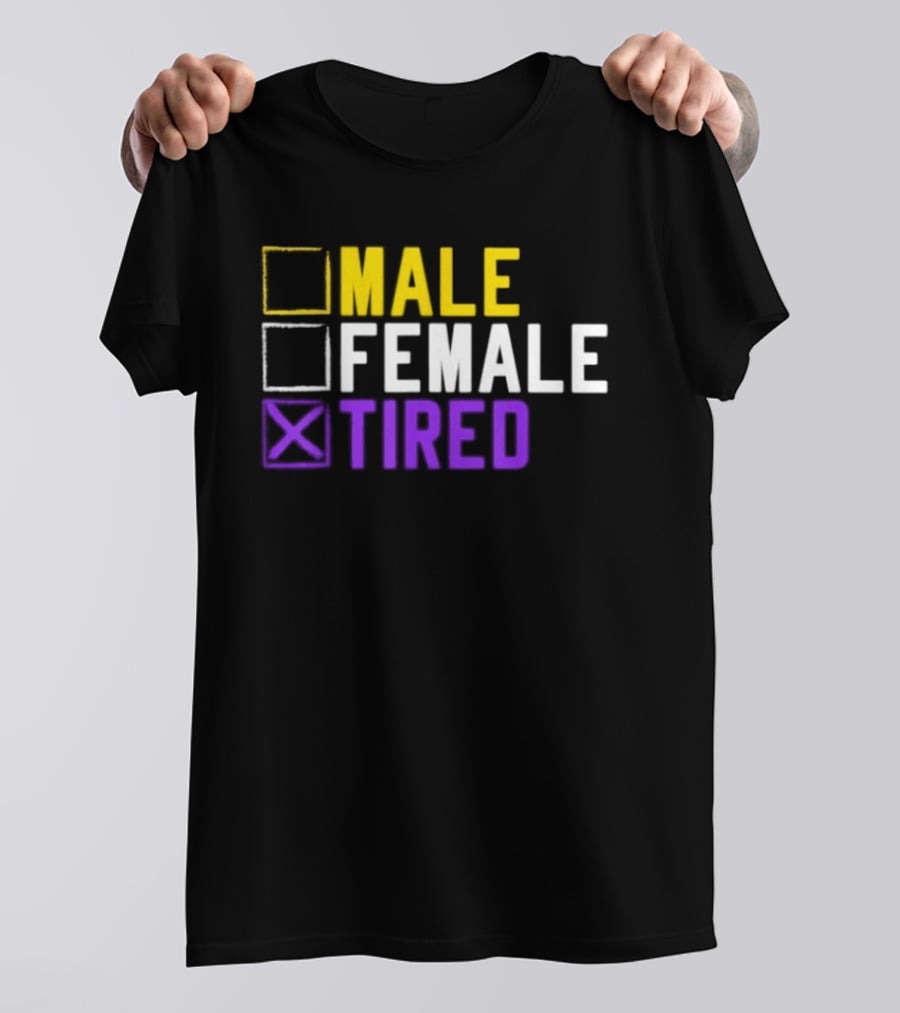 Asexual Transgender Non Binary Tired Gender Identity LGBT Pride T-Shirt