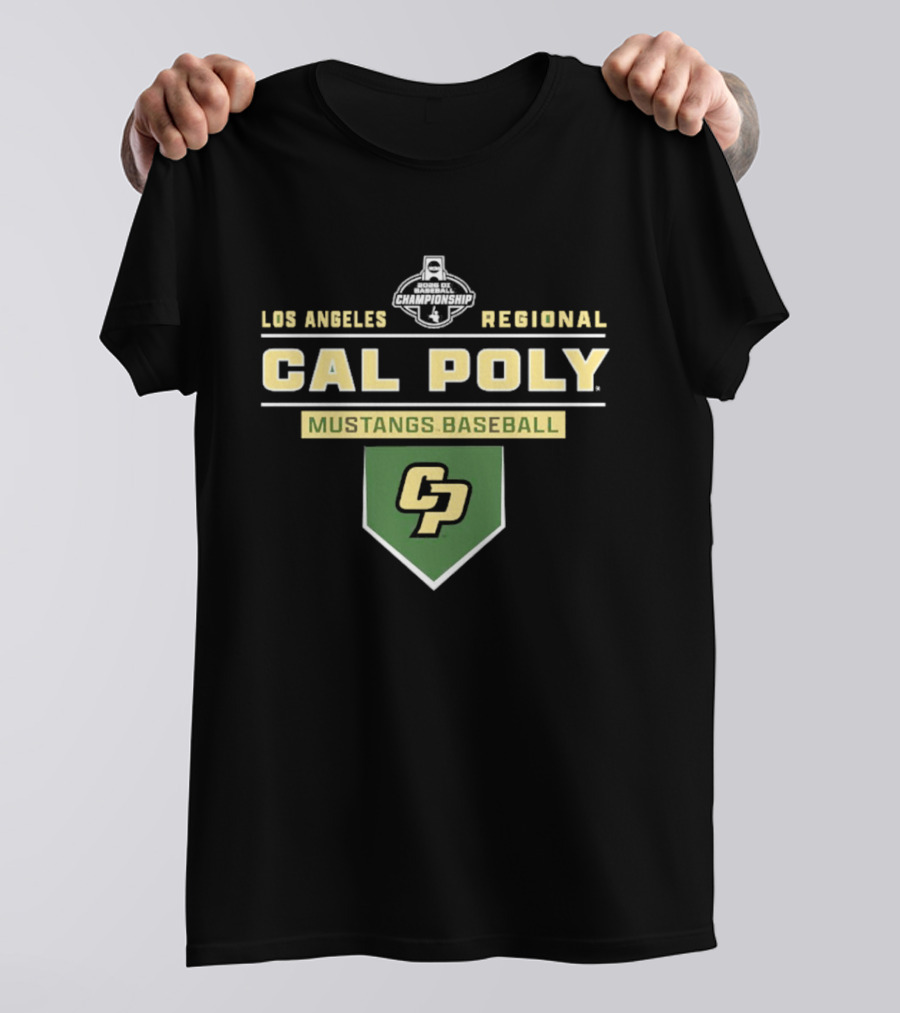 Cal Poly Mustangs Baseball 2026 Los Angeles Regional CP T-Shirt
