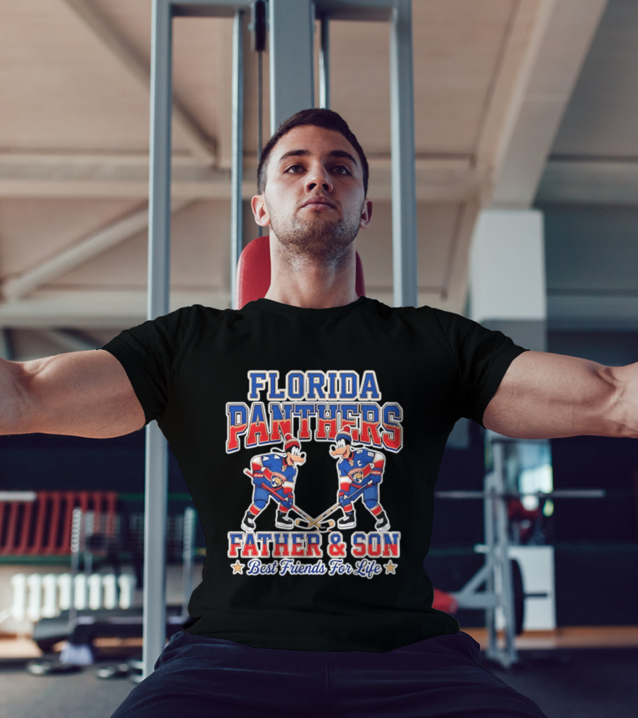 Florida Panthers Disney Goofy Father And Son Best Friends For Life T-Shirt