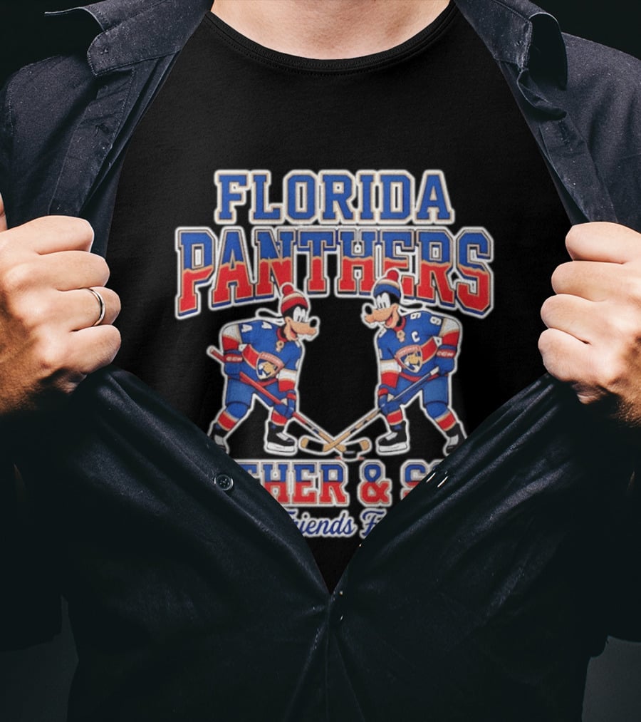 Florida Panthers Disney Goofy Father And Son Best Friends For Life T-Shirt