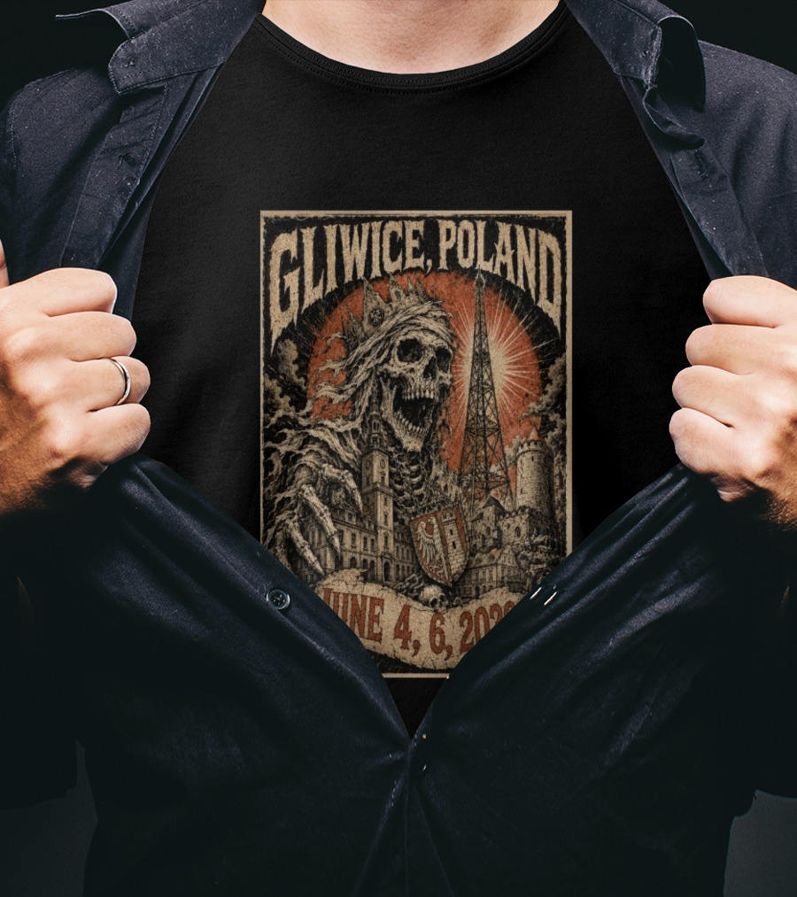 Gliwice Poland Skeleton Tower June 4 6 2026 Event T-Shirt