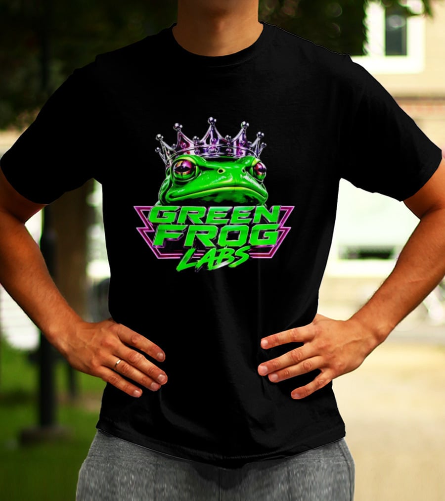 Green Frog Labs Crown Frog Royalty T-Shirt