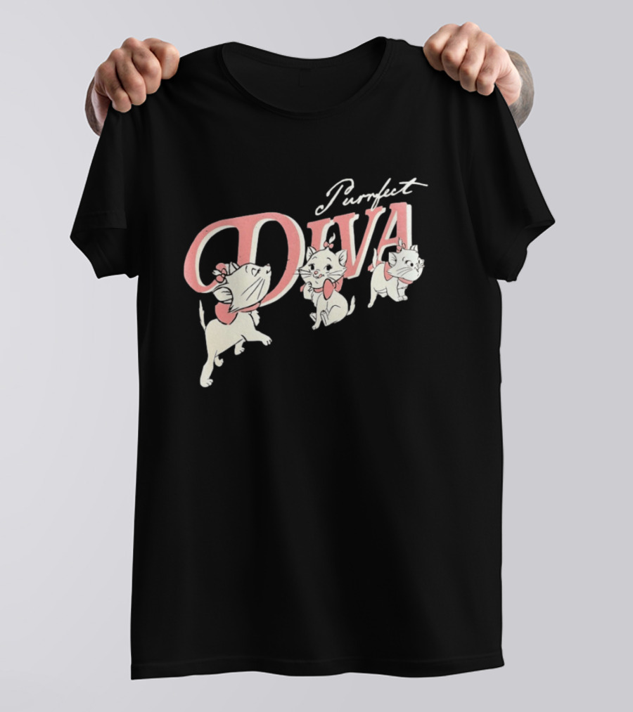 Marie The Aristocats Purrfect Diva Disney Cat T-Shirt
