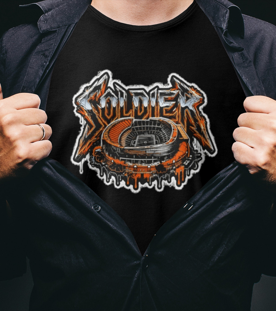 Soldier Field Chicago Bears Football 2026 Stadium Graffiti T-Shirt