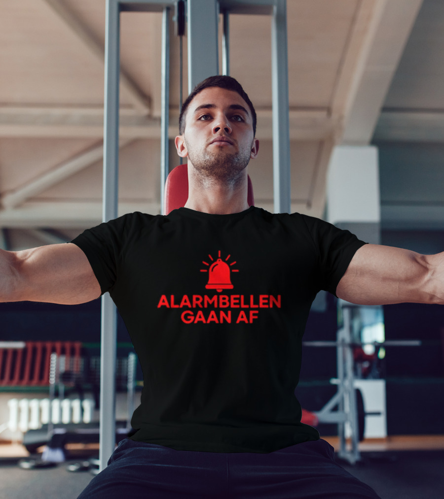 Alarmbellen Gaan Af Bell Symbol Alert T-Shirt