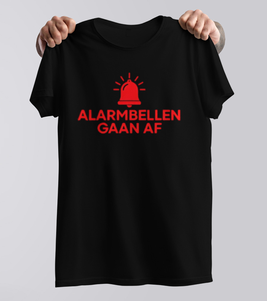 Alarmbellen Gaan Af Bell Symbol Alert T-Shirt