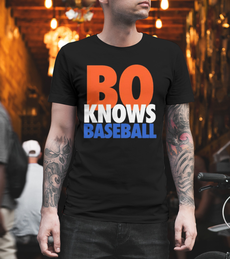 Bo Knows Baseball Retro Sports T-Shirt