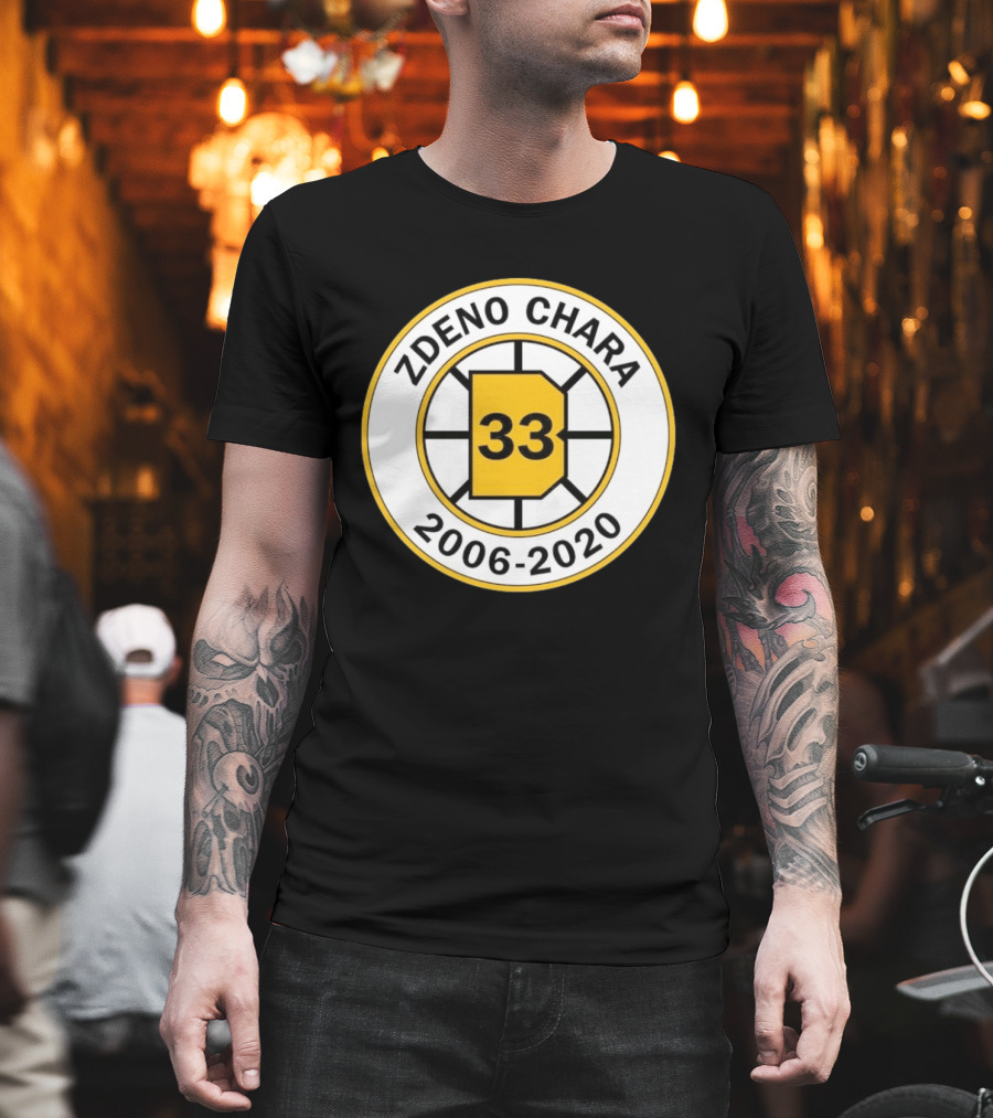 Boston Bruins Zdeno Chára 33 Commemorative 2006 2020 T-Shirt