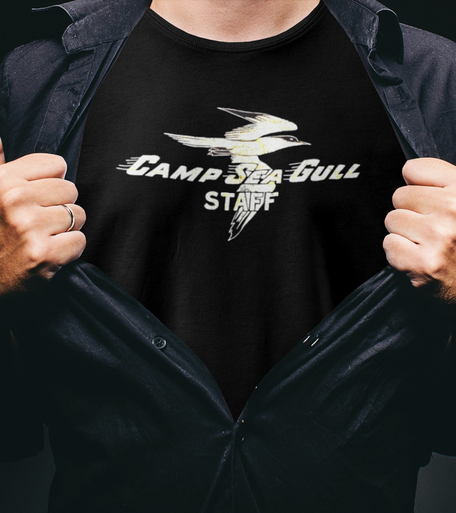 Camp Sea Gull Staff Seagull Flying T-Shirt