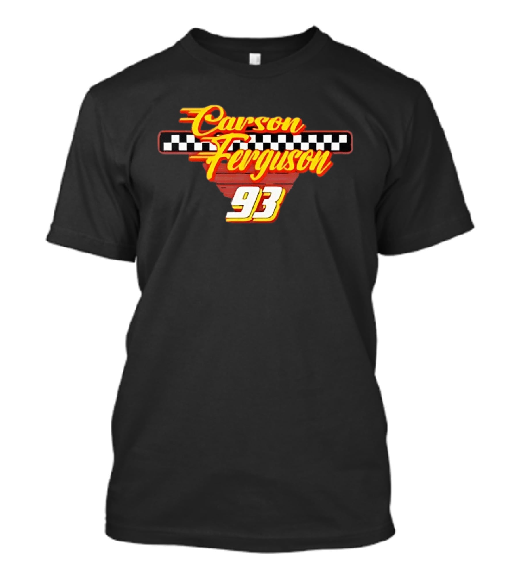 Carson Ferguson 93 Racing Checkered Flag T-Shirt