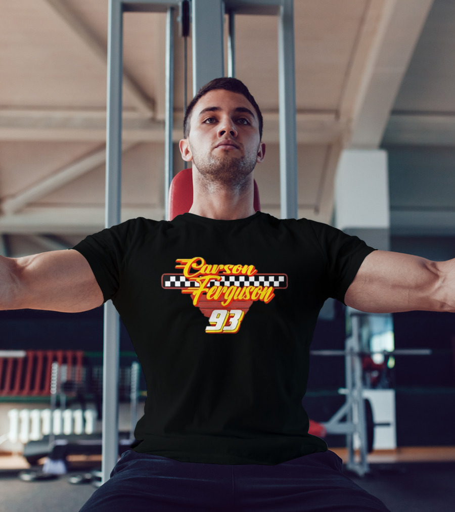 Carson Ferguson 93 Racing Checkered Flag T-Shirt