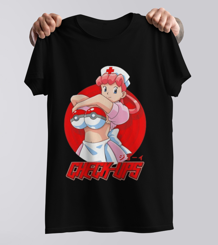 Check Ups Nurse Joy Pokeball Nurse T-Shirt