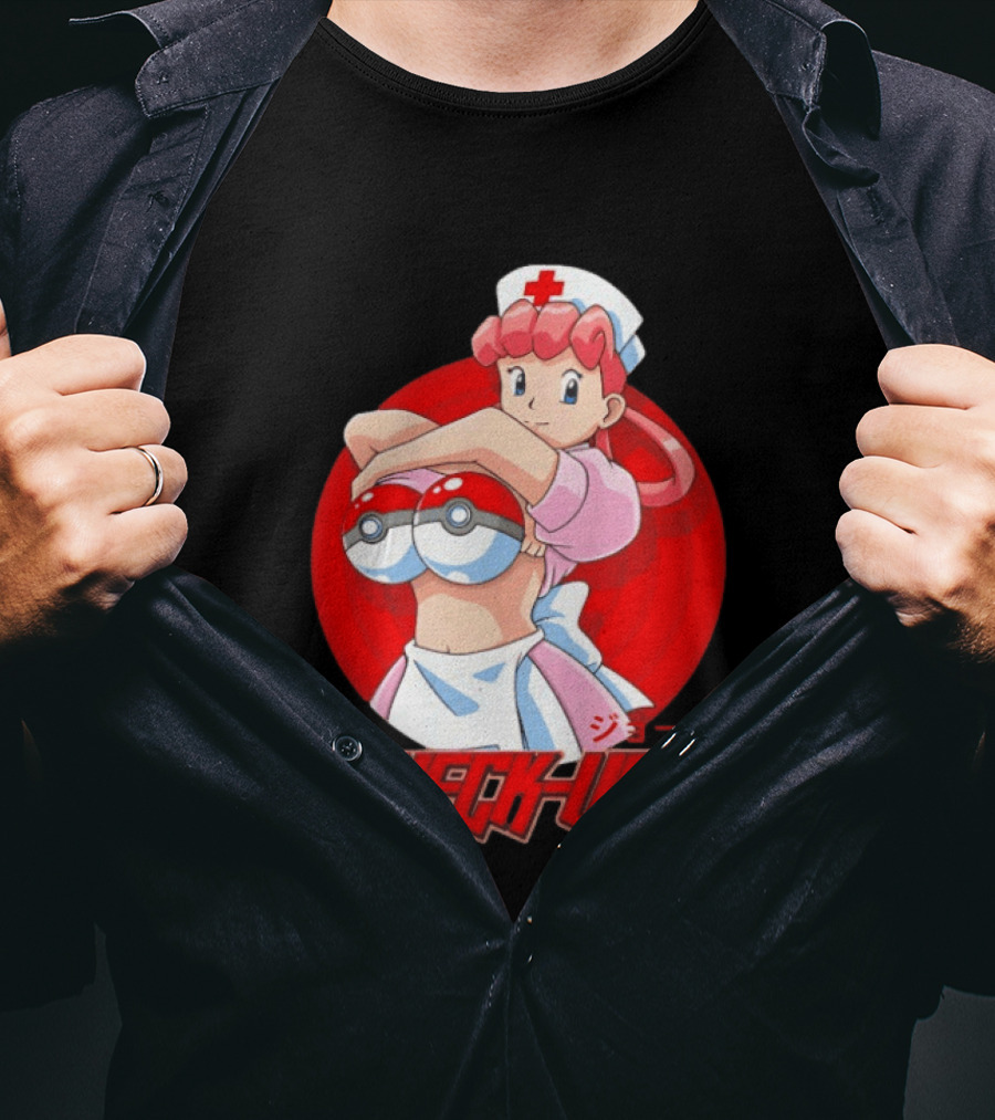 Check Ups Nurse Joy Pokeball Nurse T-Shirt