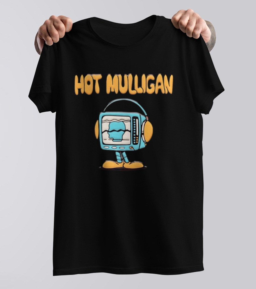 Hot Mulligan TV Guy Puff Headphone T-Shirt