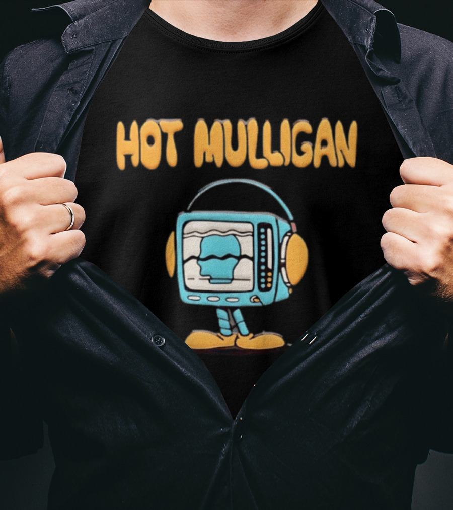 Hot Mulligan TV Guy Puff Headphone T-Shirt