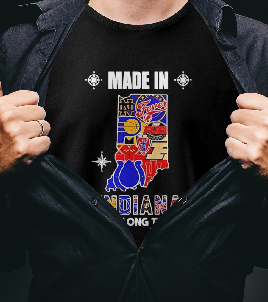 Made In Indiana Sports Team Mashup A Long Long Time Ago T-Shirt