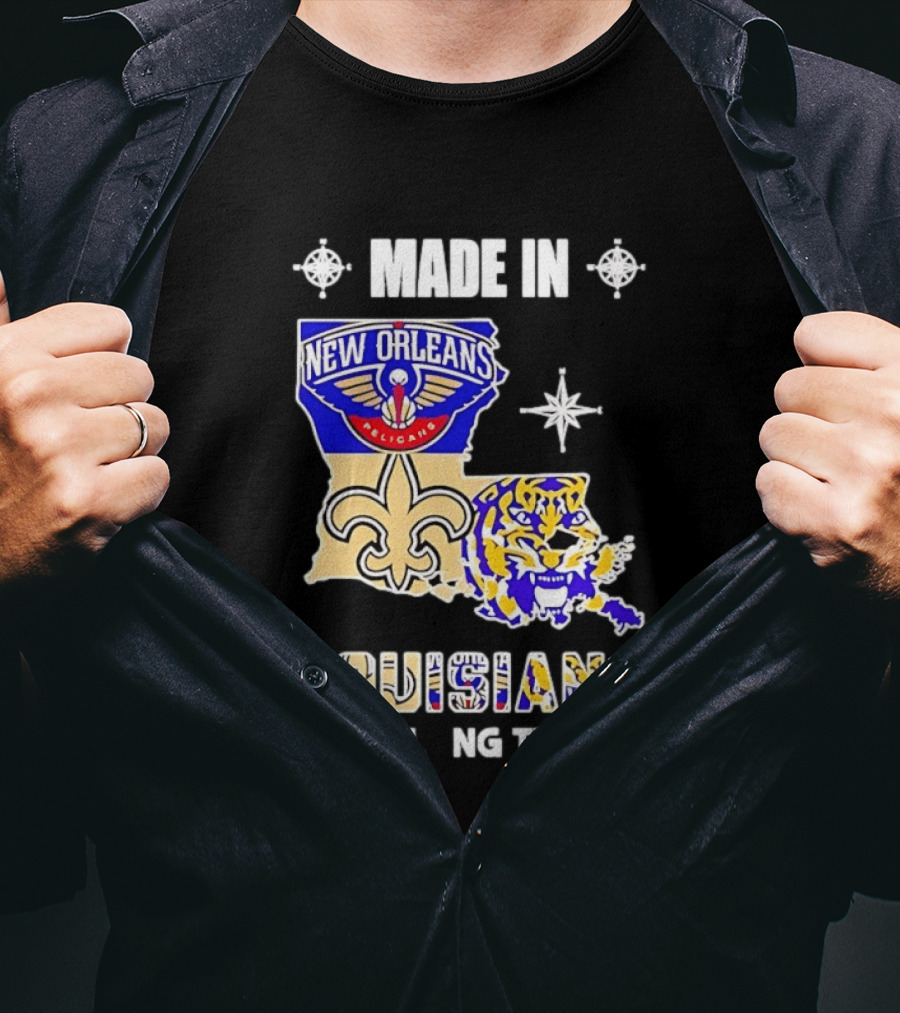 New Orleans Pelicans And Louisiana State Mashup A Long Long Time Ago T-Shirt